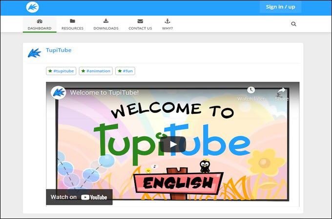 Tupitube free animation apps
