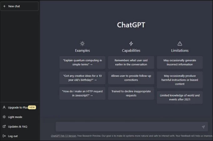 chatGPT générateur de texte par l'IA