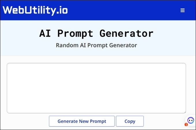 ai prompt generator webutility