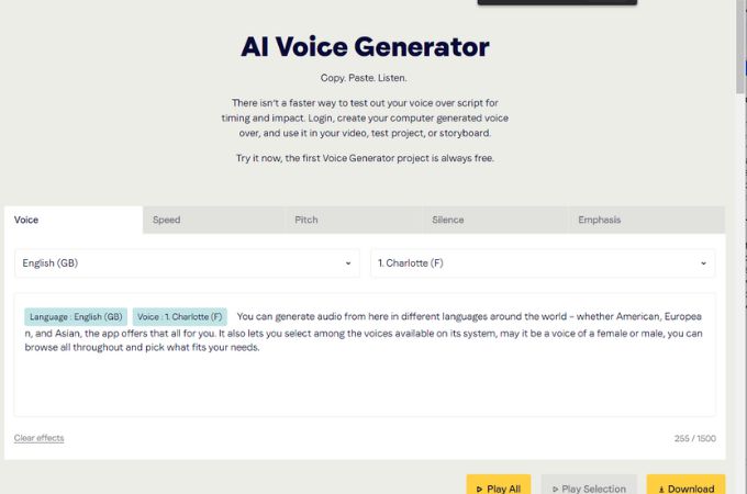 ai voice generator voicebooking