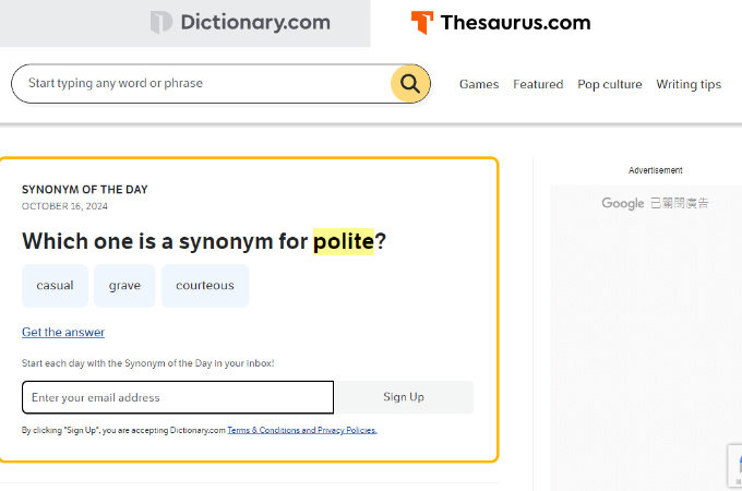 Thesaurus