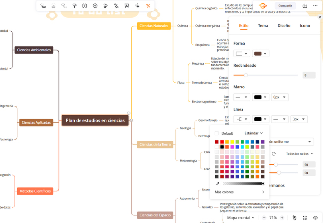 personalizar mapa mental