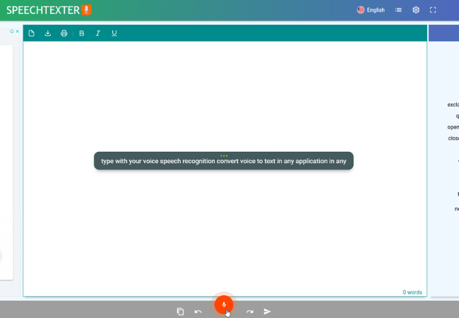 recording speechtexter