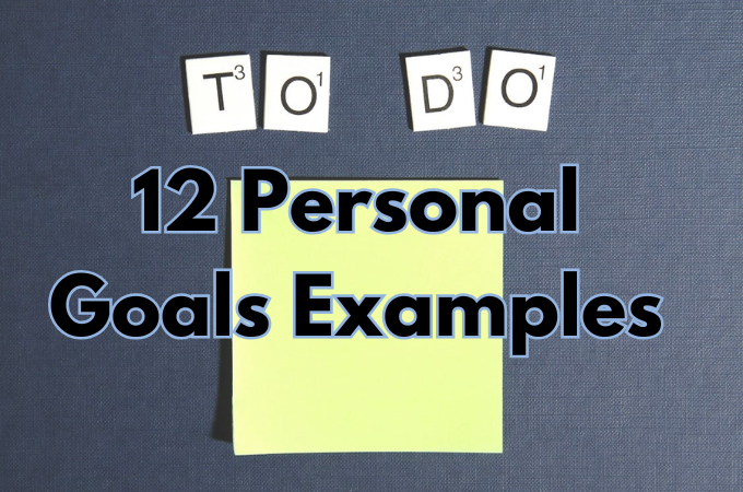 personal goals examples cover