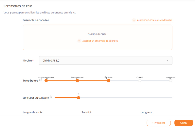 personnaliser le chat gitmind ai