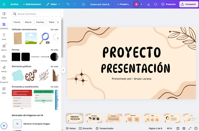 presentación de canva