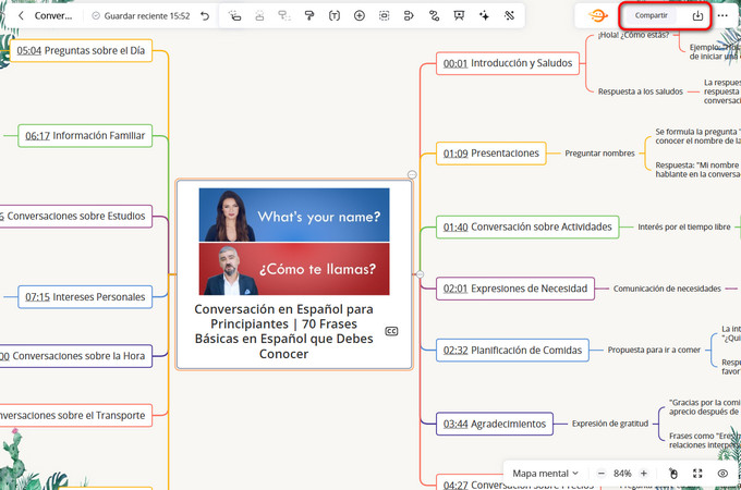 guardar o compartir resumen