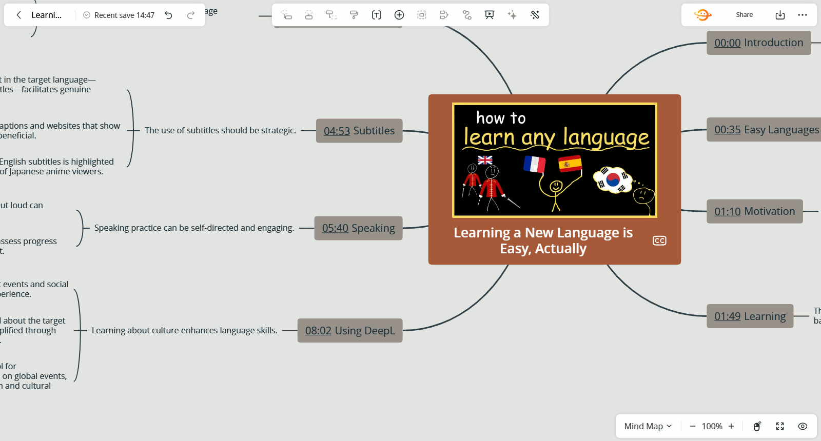 settings in note