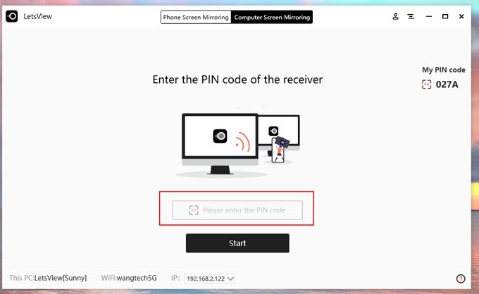 pin code