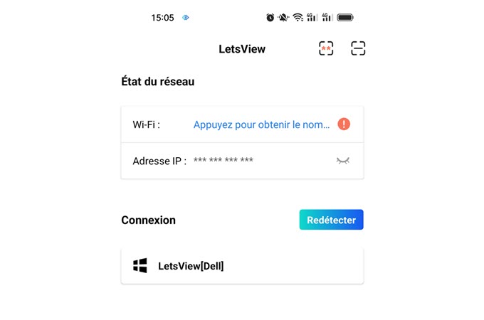 connexion letsview