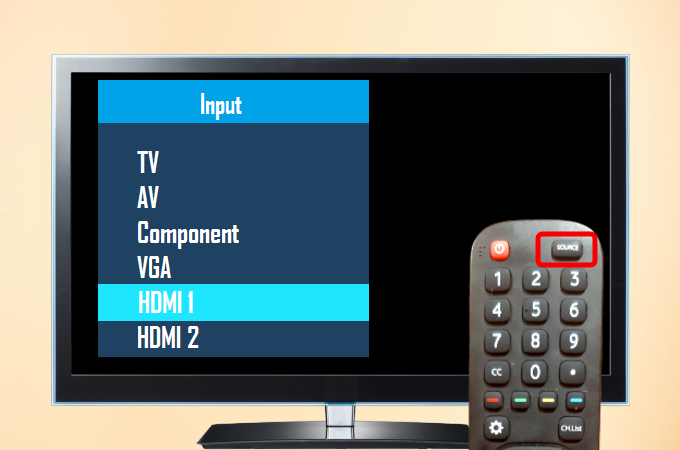 TV display input