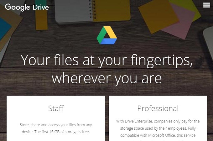 Google Drive-Website