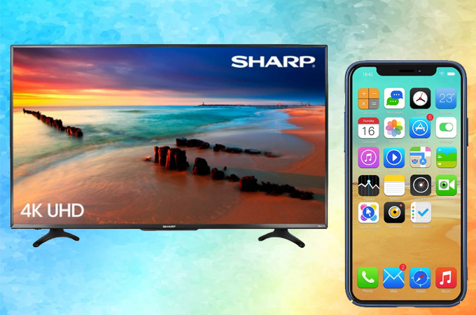  mirror iPhone to Sharp TV