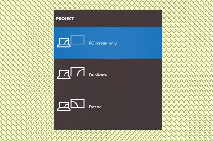 how to project laptop to TV