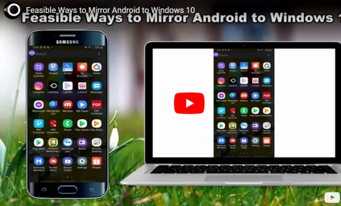 mirror Android to Win 10
