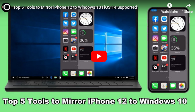 mirror iPhone 12 to Windows 10