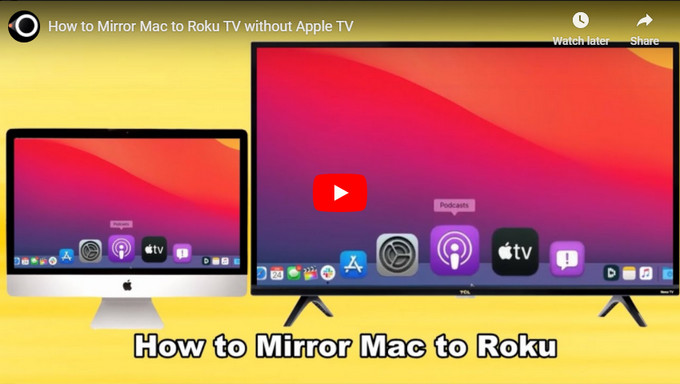 mac screen mirroring to roku