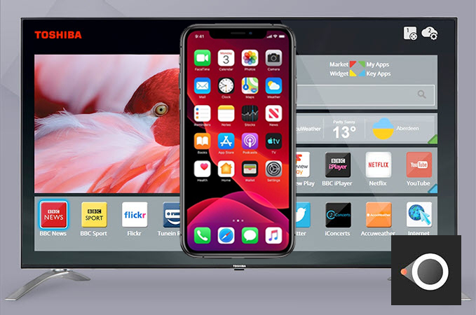 Caster l’écran iPhone sur une télé Toshiba avec LetsView