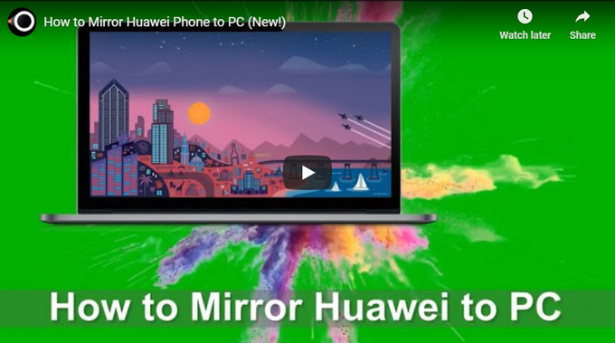 mirror Huawei to PC
