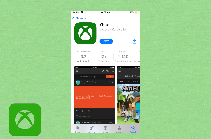 cast iphone to xbox one