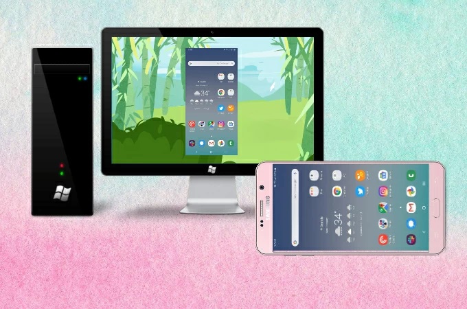 AndroidをWindows 10パソコンにミラーリング