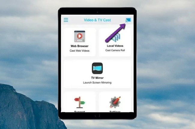 transmitir iPad para Roku