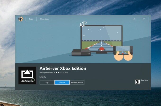 AirServer pour Xbox