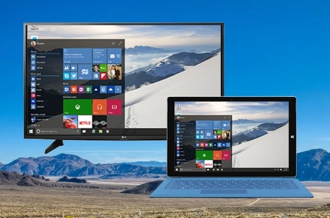 espelhamento de tela Windows 10 para Smart TV