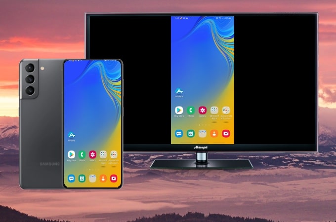 mirror Samsung Galaxy S21 to TV