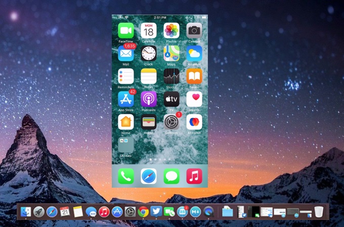screen mirroring iPhone to macbook