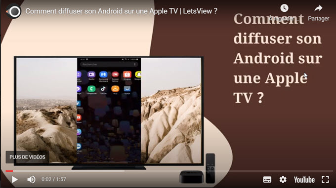 connecter android à apple tv