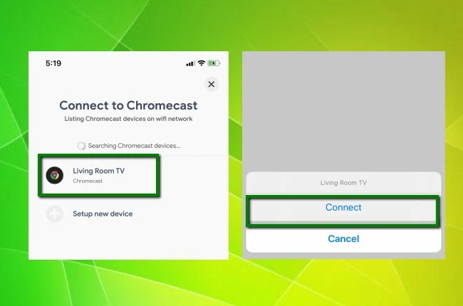 conectar o iPhone no Chromecast