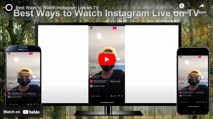 watch Instagram live on TV