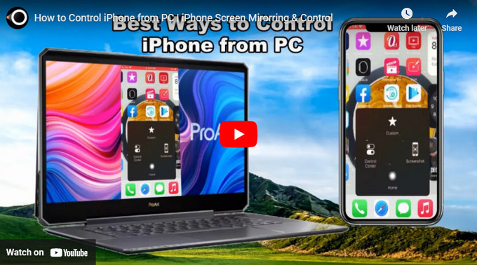 Best and Easy Ways to Control iPhone PC 2021