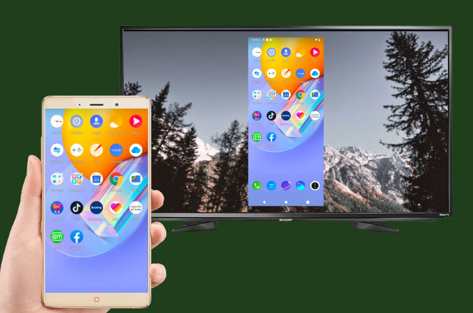 mettre en miroir l'écran Android sur Sharp TV