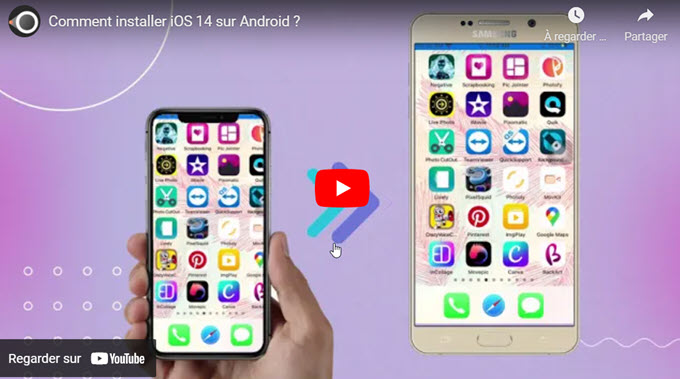 ios 14 sur android