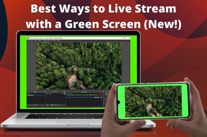live stream with a green screen