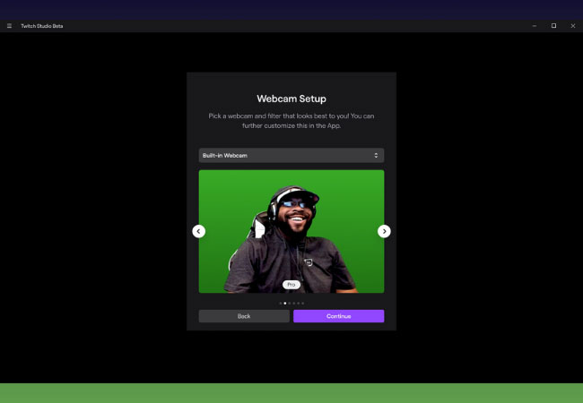 change green screen background on twitch
