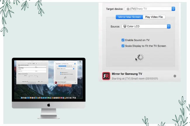 MacでSharp TVの名前を選択