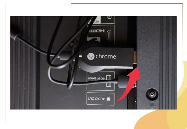 HDMI connecté au Chromecast