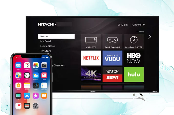 Mirror iPhone to Hitachi TV