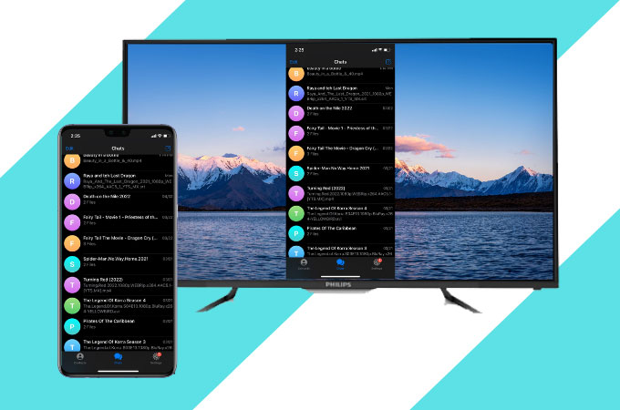 watch Telegram on smart TV using mirroring tools