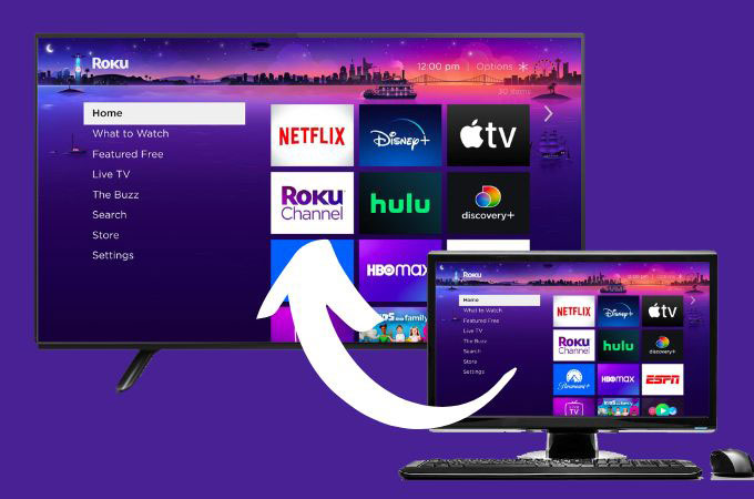 roku cast from pc