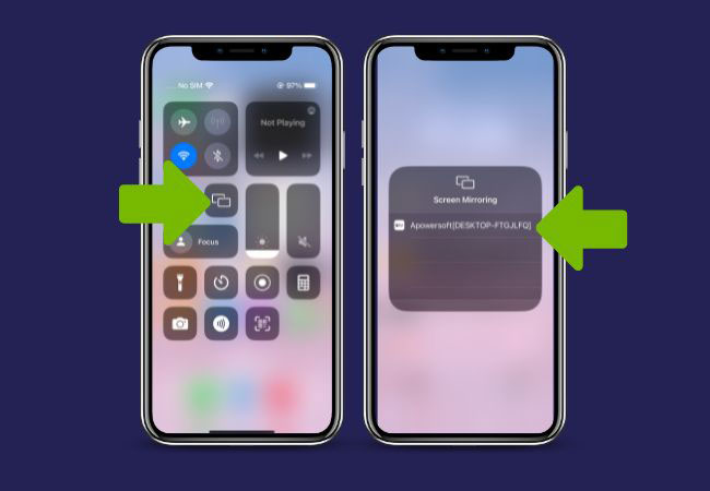 how to make screen mirroring full screen iPhone apopwermirror
