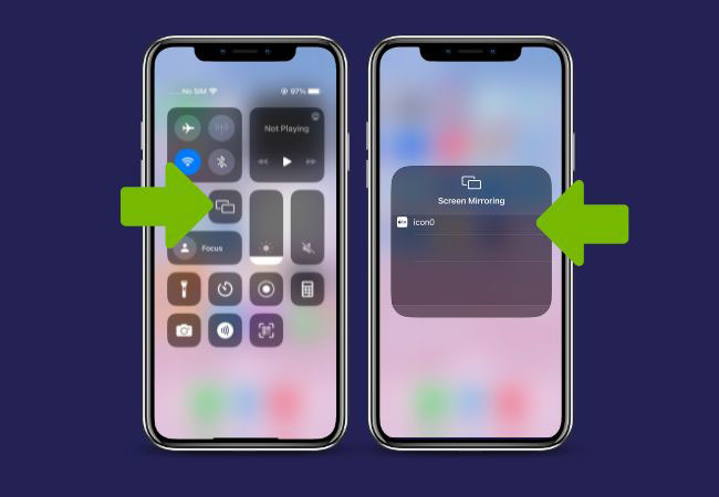 make screen mirroring full screen iPhone letsview