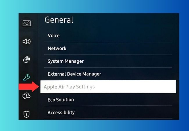 airplay unable to connect to samsung tv set up