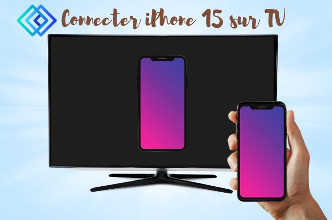 connecter iPhone 15 sur TV