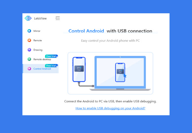 letsview control phone from pc