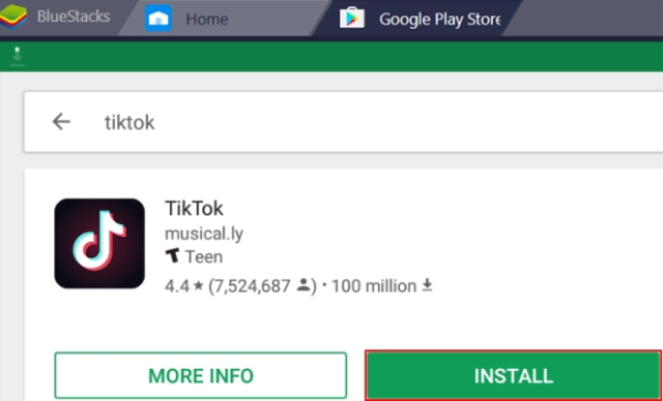 TikTok in Google Play