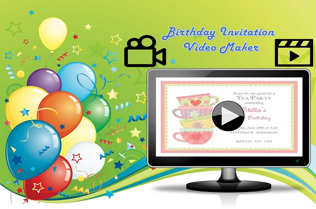 birthday invitation video maker app